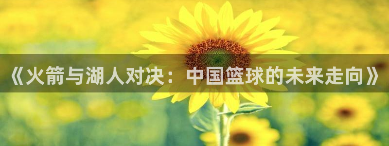 54直播吧：《火箭与湖人对决：中国篮球的未来走向》